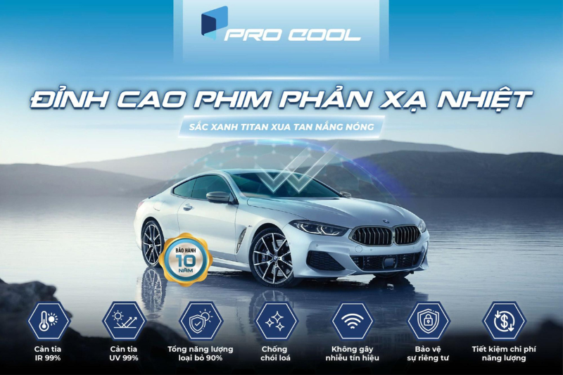 Phim cách nhiệt Pro Cool - Đỉnh cao phản xạ nhiệt